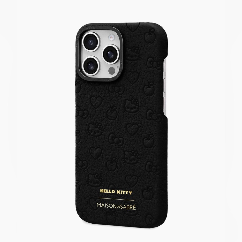 BNIB Maison de Sabre Hello Kitty Leather iPhone 16 Pro Case - Picture 2 of 5